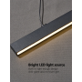 Modern Iron LED Linear Suspension - Designer Chandelier