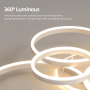 Lustre Annulaire LED Moderne - Éclairage Intelligente et Élégant