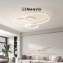 Dimmable Black Round LED Ceiling Light - Art Deco and Elegant