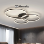 Dimmable Black Round LED Ceiling Light - Art Deco and Elegant