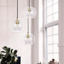 Suspension Boule en Verre LED - Luminaire Contemporain