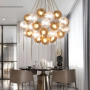 Multicolored Glass Ball Pendant Light - Modern Design