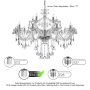15 Arm Crystal Chandelier - Modern Lighting for Living Room