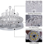 Plafonnier LED en Cristal Moderne pour Salon - VETRULUS