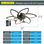 Ventilateur de Plafond LED Silencieux - KY DUIBHNE