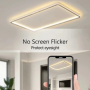 Plafonnier LED Rond Ultra-Fin Noir - Éclairage Moderne