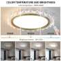 Plafonnier LED effet cristal moderne - Éclairage chic