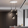 Suspension LED verre gris fumé - Éclairage contemporain