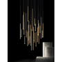 Modern LED Chandelier for Staircase - Elegant Lighting