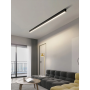 Plafonnier LED Linéaire Noir - Éclairage Moderne et Élégant