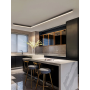 Plafonnier LED Linéaire Noir - Éclairage Moderne et Élégant