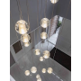 Modern Crystal Spiral LED Chandelier for Living Room