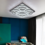 Silver Crystal LED Ceiling Light - Modern Lighting VETRULUS