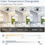Ventilateur de Plafond LED Télécommandé - Style Contemporain