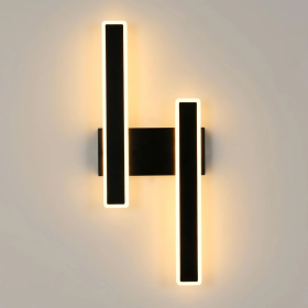 Modern Black LED Wall Light - 32W Lighting