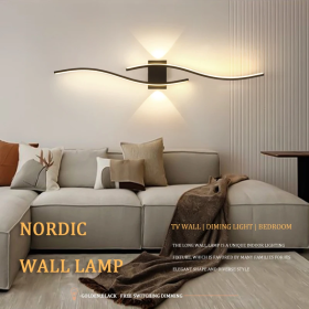 Applique Murale LED Moderne Noire - Éclairage Élégant