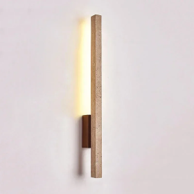 LED Wall Sconce in Marble - Elegant Japanese Design