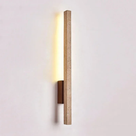 Applique Murale LED en Marbre - Design Japonais Élégant