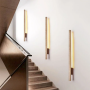 LED Wall Sconce in Marble - Elegant Japanese Design
