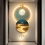 Modern Wave LED Wall Light in Aluminum