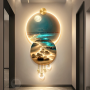 Modern Wave LED Wall Light in Aluminum