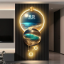 Modern Wave LED Wall Light in Aluminum
