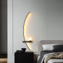 Applique Murale LED Linéaire en Aluminium Noir et Or