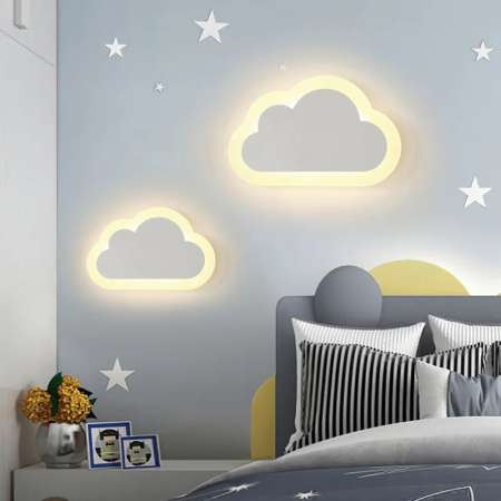 Applique Murale Nuage Enfant - Éclairage Doux et Amusant