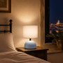 Lampe à Poser Céramique Bleue - Design Moderne et Élégant
