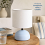 Lampe à Poser Céramique Bleue - Design Moderne et Élégant