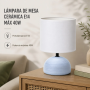 Lampe à Poser Céramique Bleue - Design Moderne et Élégant