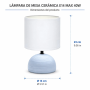 Lampe à Poser Céramique Bleue - Design Moderne et Élégant