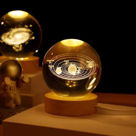 Galaxy Crystal Ball LED Night Light - Unique Ambiance