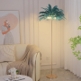 Lampadaire LED en plumes d’autruche - Élégance moderne