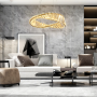Modern Golden Crystal Chandelier - Elegant Lighting