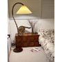 Retro Solid Wood Floor Lamp - Modern Elegance
