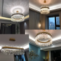 Lustre LED Moderne en Cristal - Éclairage Élégant