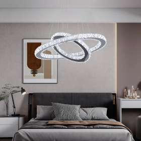 Modern LED Crystal Chandelier Vetrulus - Chic Lighting