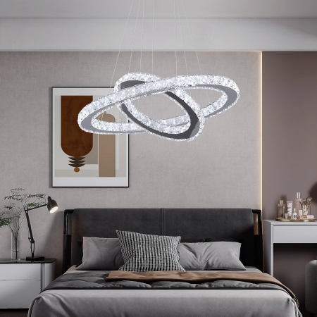 Modern LED Crystal Chandelier Vetrulus - Chic Lighting