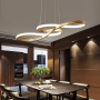 Modern Kitchen Island LED Pendant Light in Aluminum