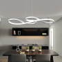 Modern Kitchen Island LED Pendant Light in Aluminum
