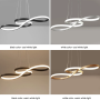 Modern Kitchen Island LED Pendant Light in Aluminum