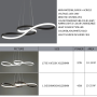 Modern Kitchen Island LED Pendant Light in Aluminum