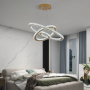 Lustre Cristal Doré LED Dimmable - Élégance Moderne