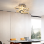 Plafonnier LED Cristal Moderne - Éclairage Élégant