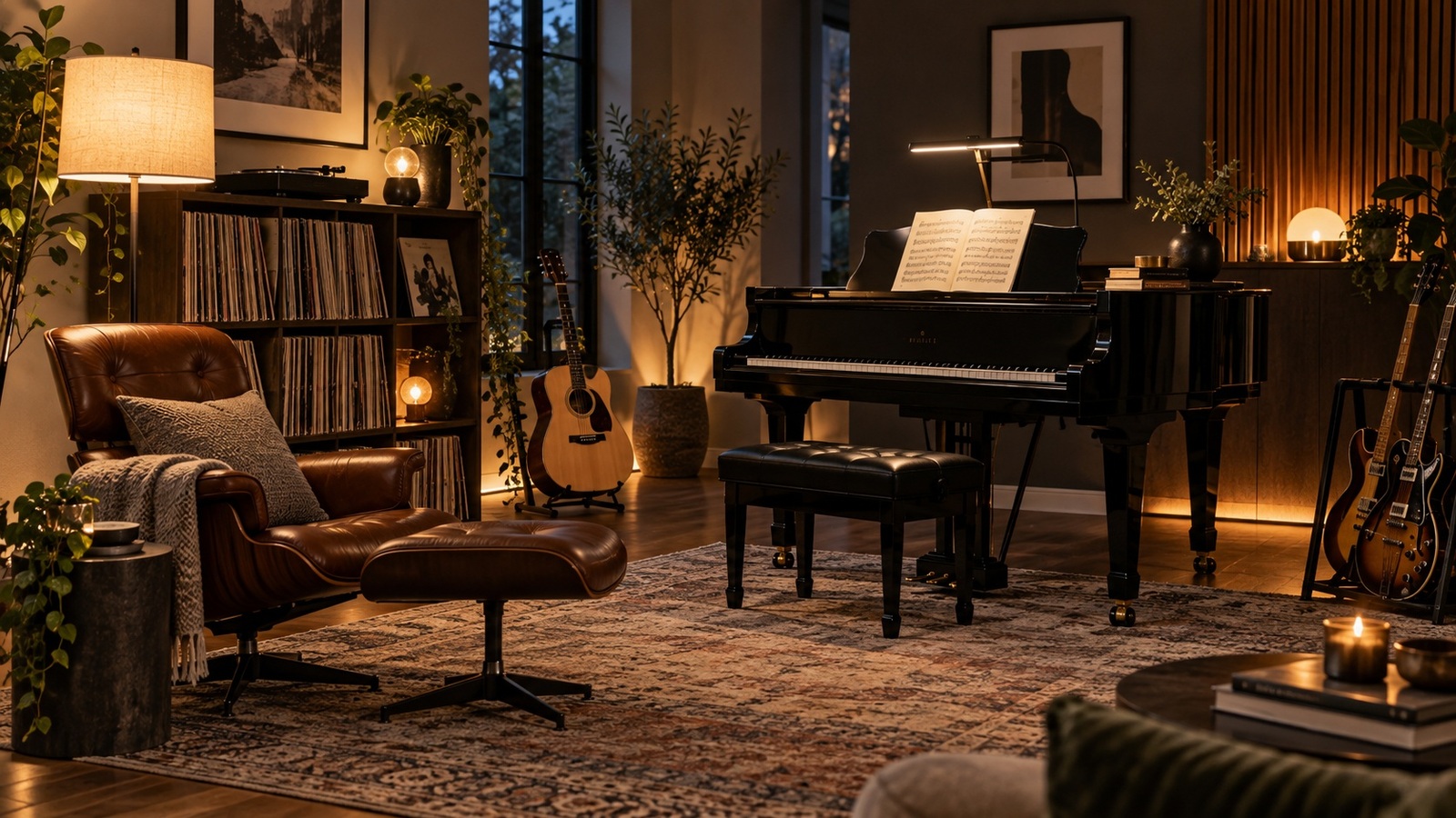 Music room lighting: practical light without flattening the atmosphere