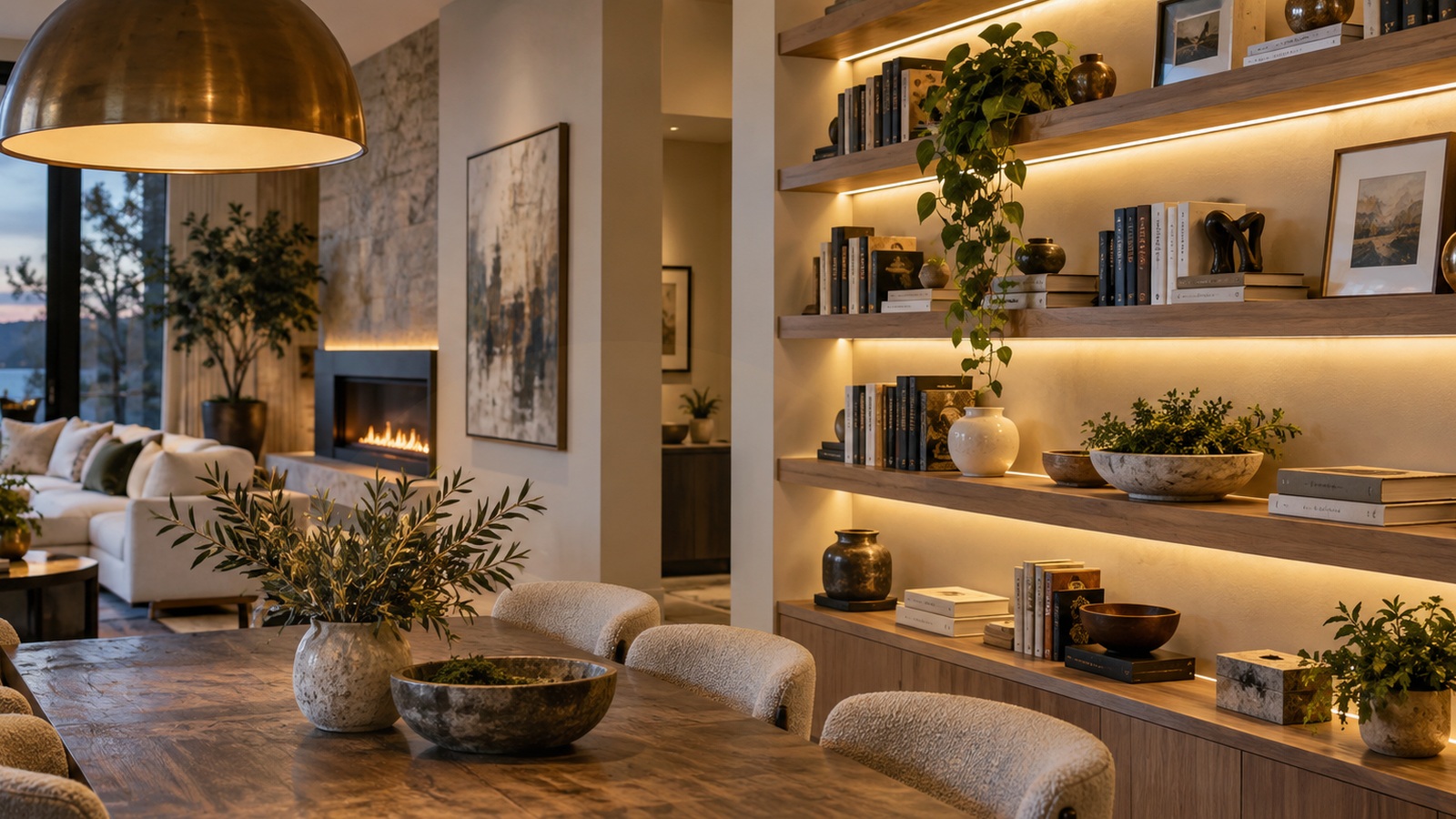 Semi-flush ceiling lights: when a little drop improves the room