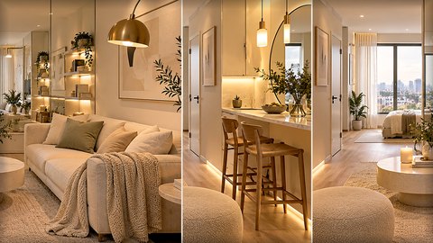 Natural Décor: Wood, Linen, Stone and Warm Light